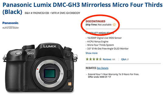 Panasonic-GH3-Listed-as-Discontinued