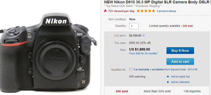 Gray-Market-Nikon-D810-Camera-Body-for-$1899