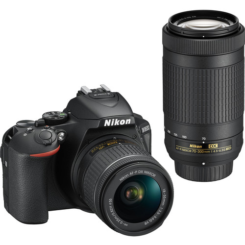 Nikon-D5600-with-18-55mm-and-70-300mm-Lenses