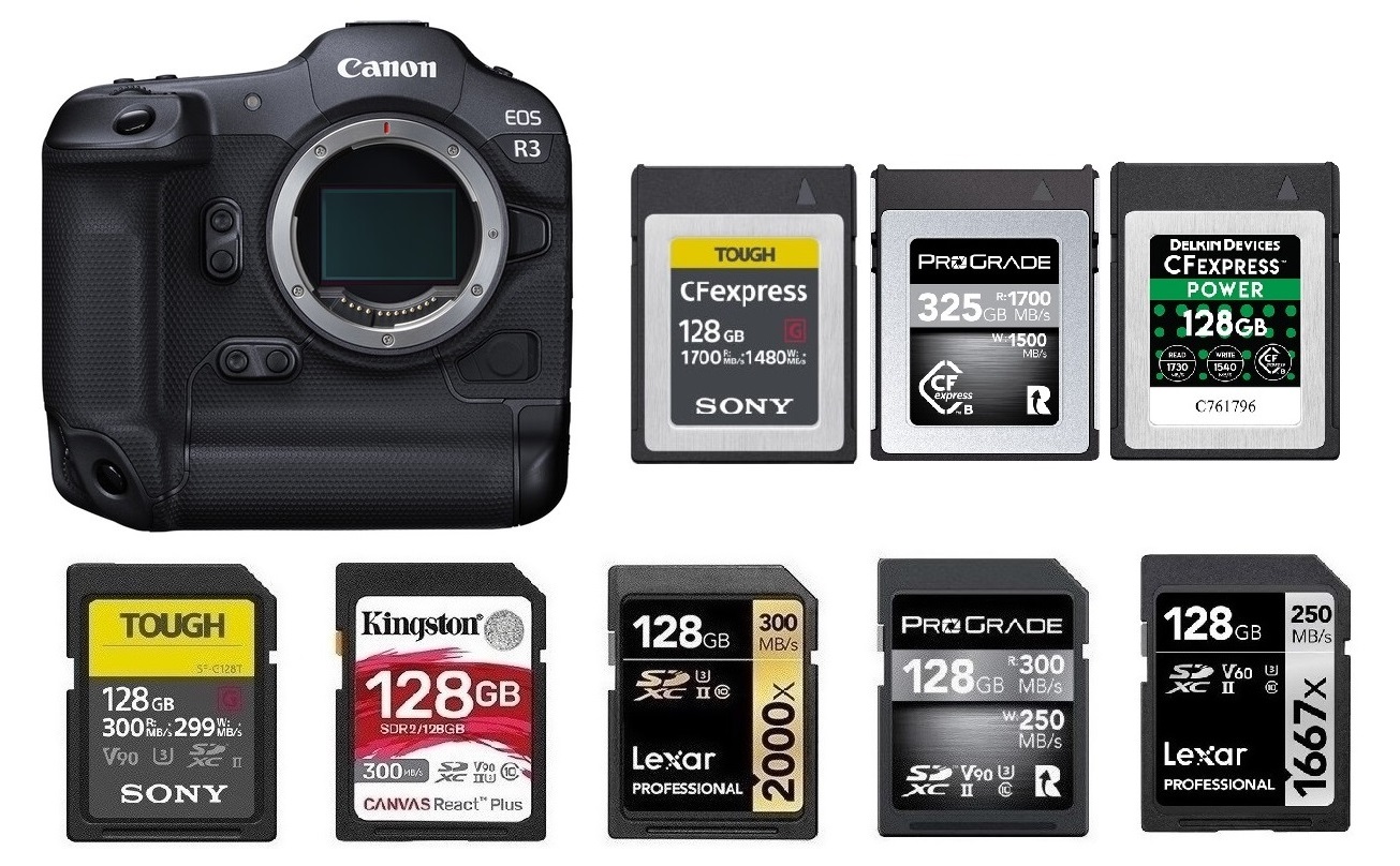 Memory Cards for Canon R3 2023 – Camera Ears